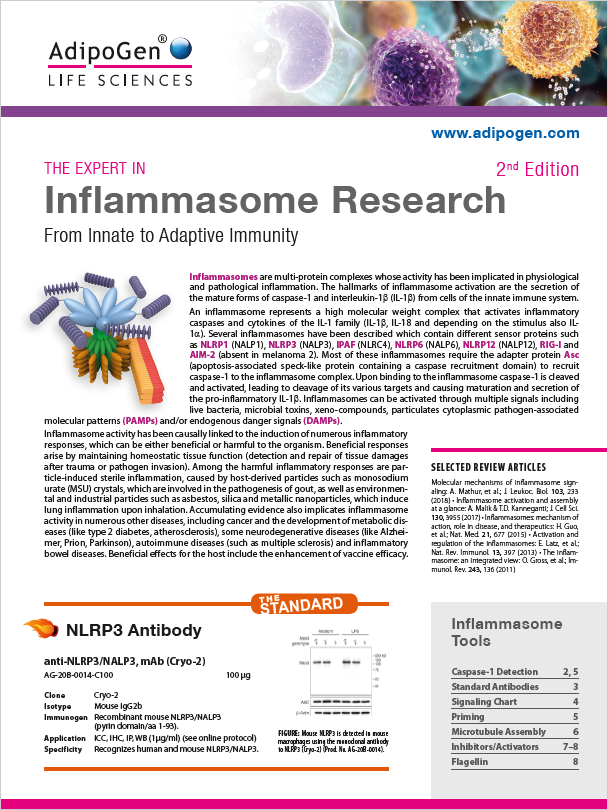 Inflammasome Research Brochure 2018